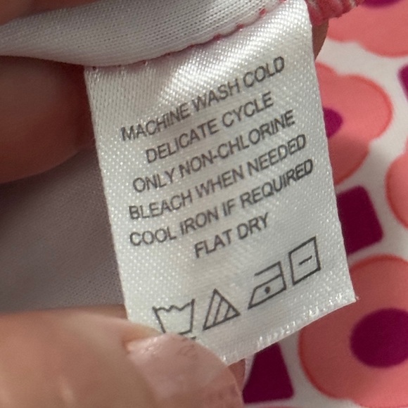 Cabana Life 14 Pink White Long Sleeve Bathing Suit Rashguard - Picture 8 of 9